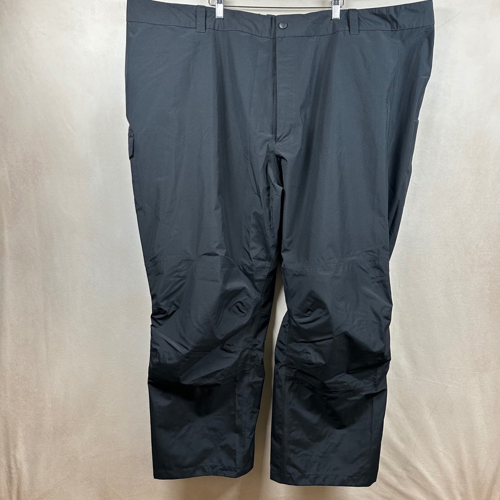 Cabelas Mens 5XL Gore-Tex Rain Pants Black Waterproof Cargo Hunting Hiking